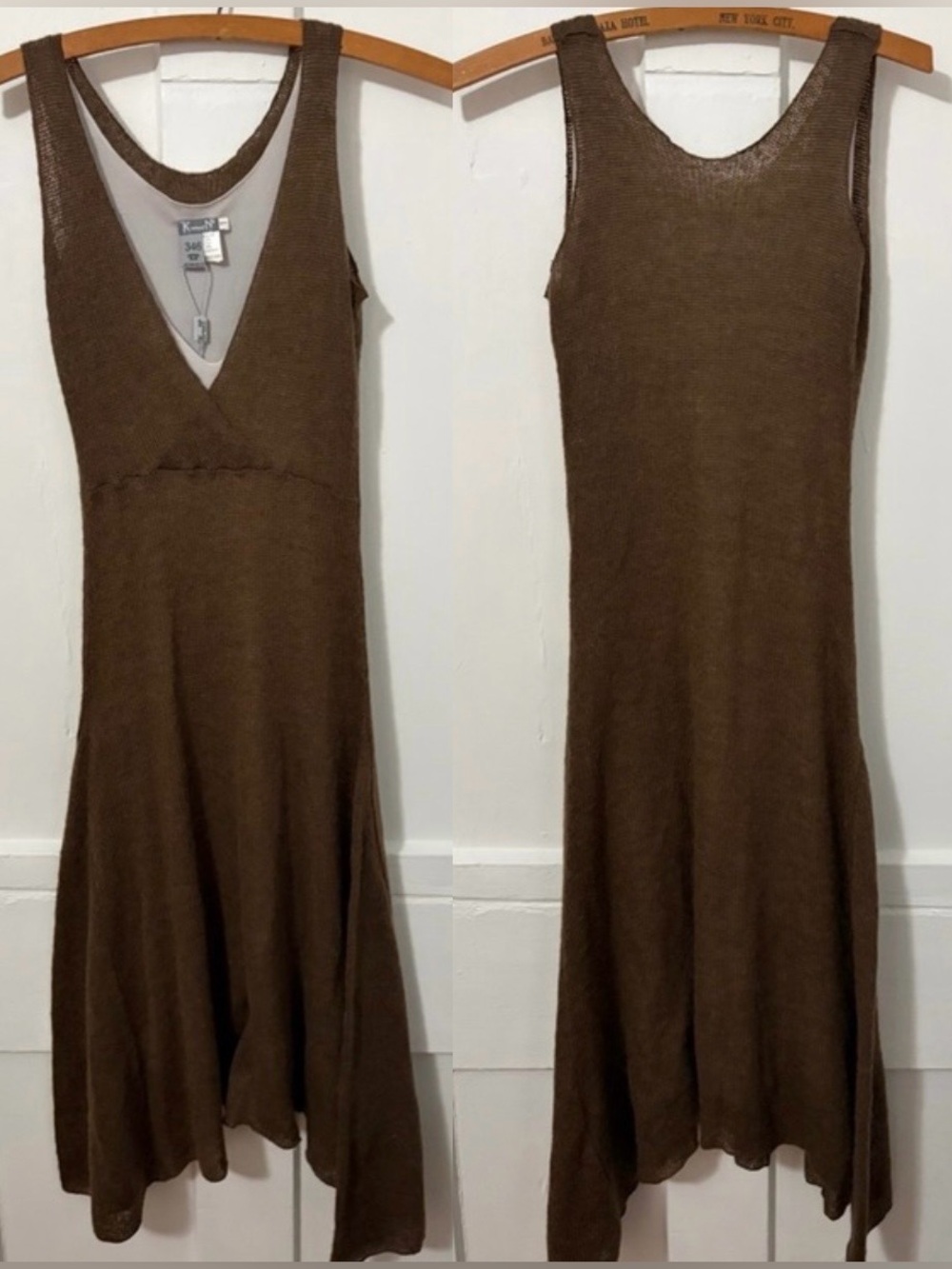 Rare Kristensen Du Nord Lagenlook Mohair Wool Knit Maxi Dress NWOT Made in Italy